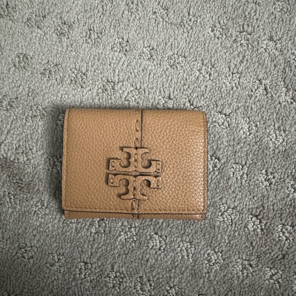 Tory Burch Tan Leather Card Holder